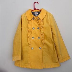 Gymboree girls ruffle coat size med 7/8